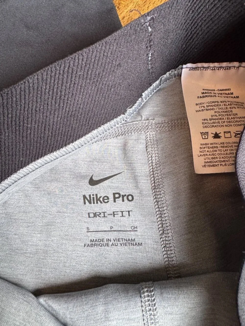 Nike Pro Dri-Fit Activewear Black & Grey Compression Athletic Shorts Size Small - Picture 5 of 5
